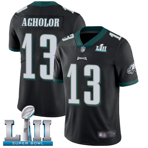 Men Philadelphia Eagles 13 Nelson Agholor Black Alternate Vapor Untouchable NFL Jersey Limited Player Super